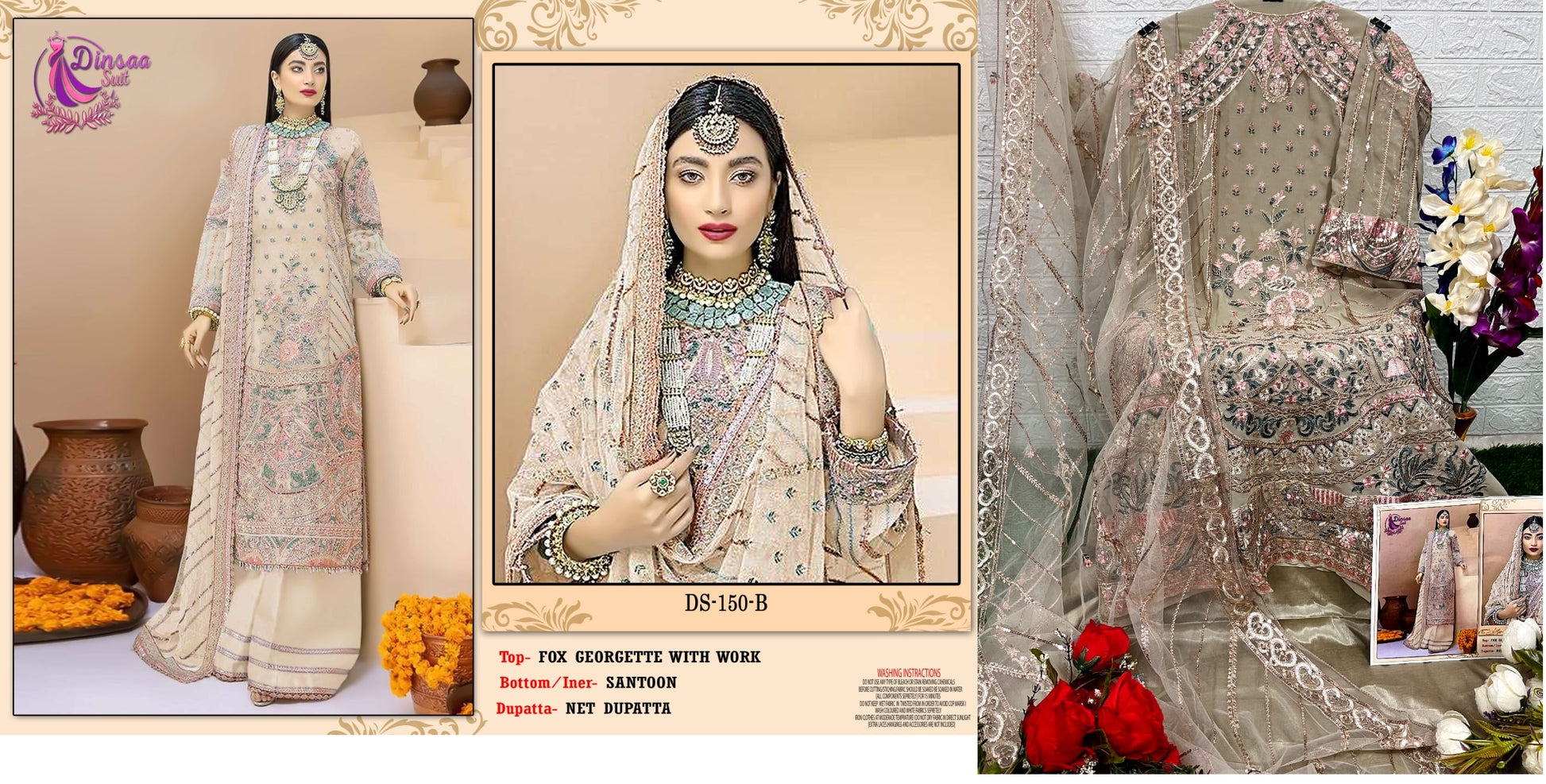 150B Dinsaa Suit Pakistani Salwar Suits