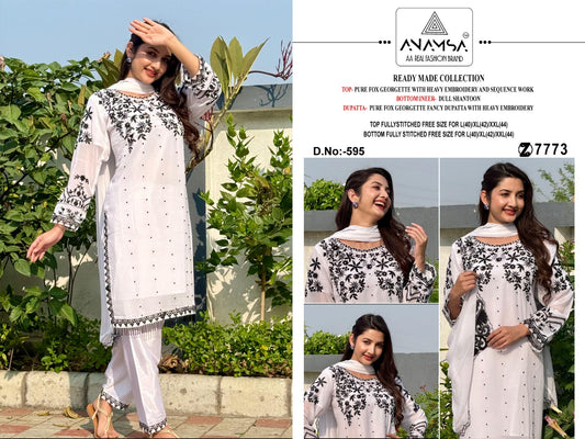 595 Anamsa Embroidered Pakistani Readymade Suits