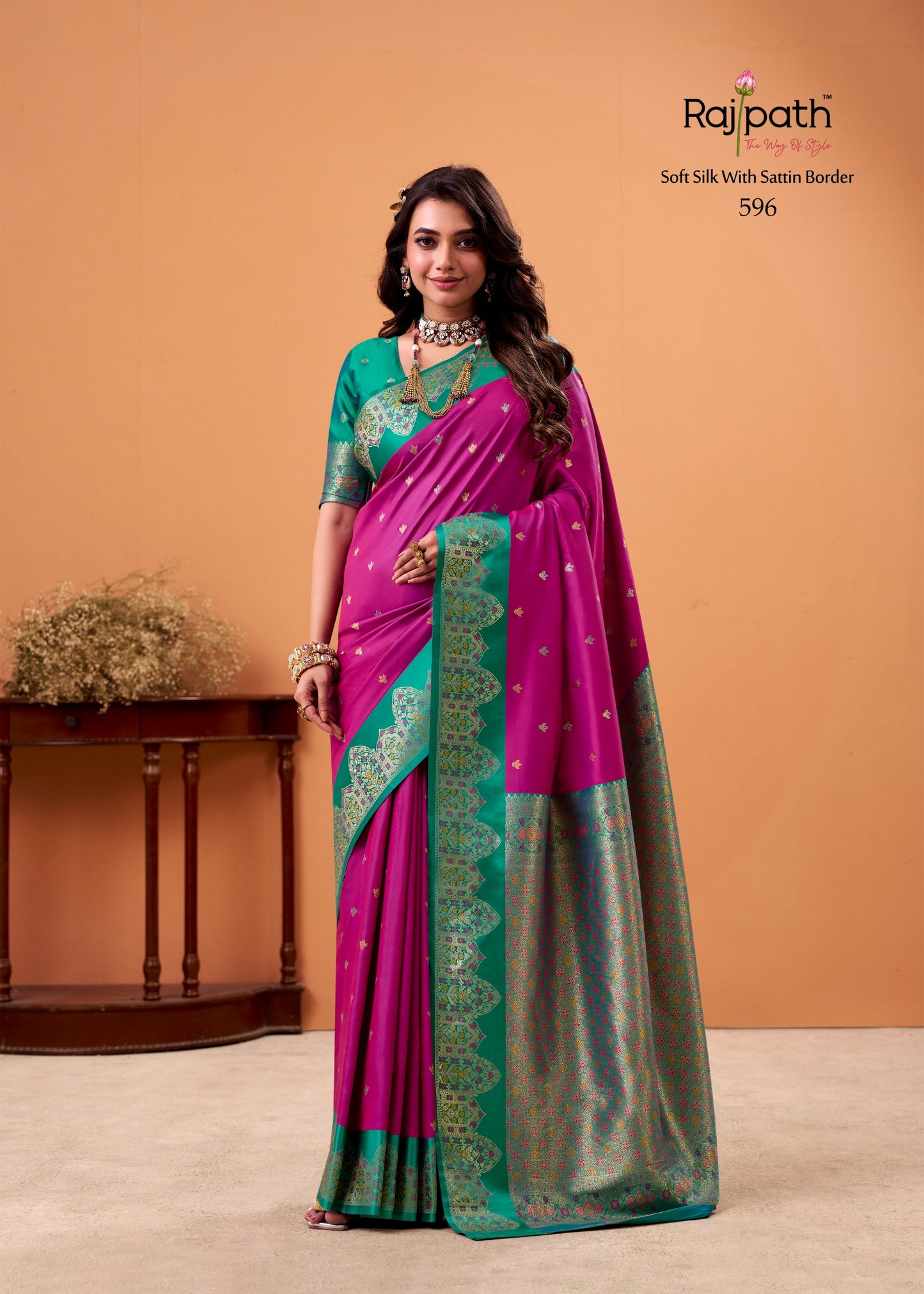 596 Taapi Ghat Rajpath Satin Silk Sarees
