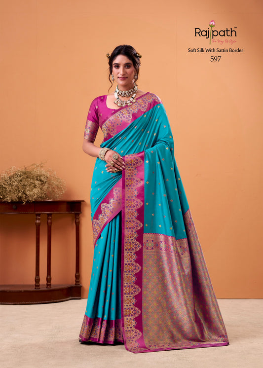 597 Taapi Ghat Rajpath Satin Silk Sarees