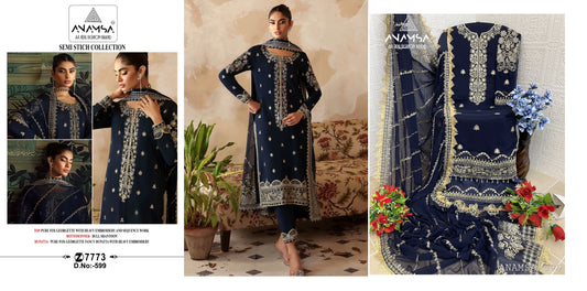 599 Anamsa Sequence Work Pakistani Salwar Suits