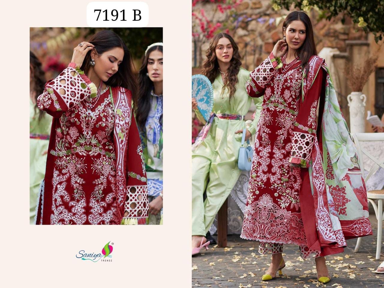 7191-B Saniya Trendz Pakistani Salwar Suit