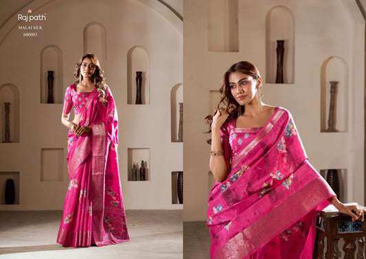 600003 Litchi Rajpath Silk Sarees