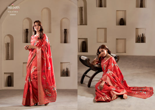 600005 Litchi Rajpath Silk Sarees