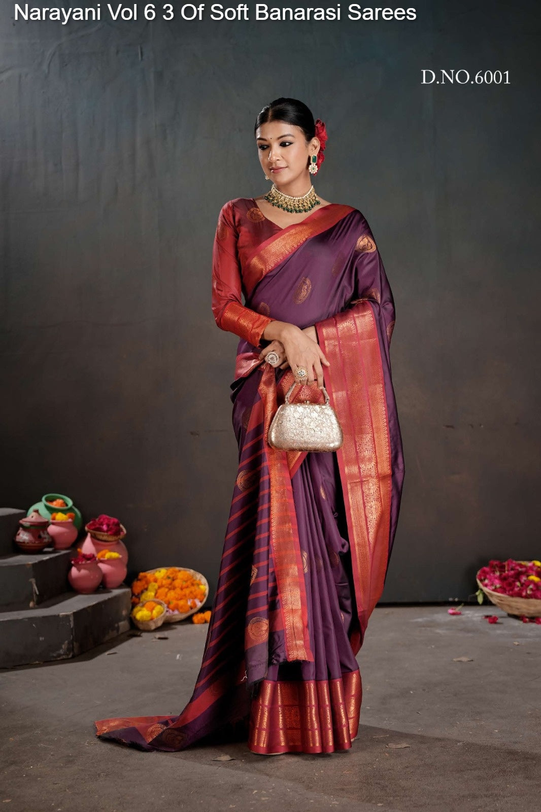 6001 Narayani Vol 6 3 Of Soft Banarasi Sarees