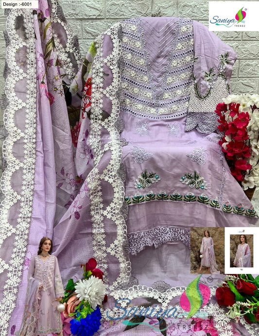 6001 To 6003 Saira Sakira Vol 6 Saniya Trendz Chikankari Pakistani Salwar Suits