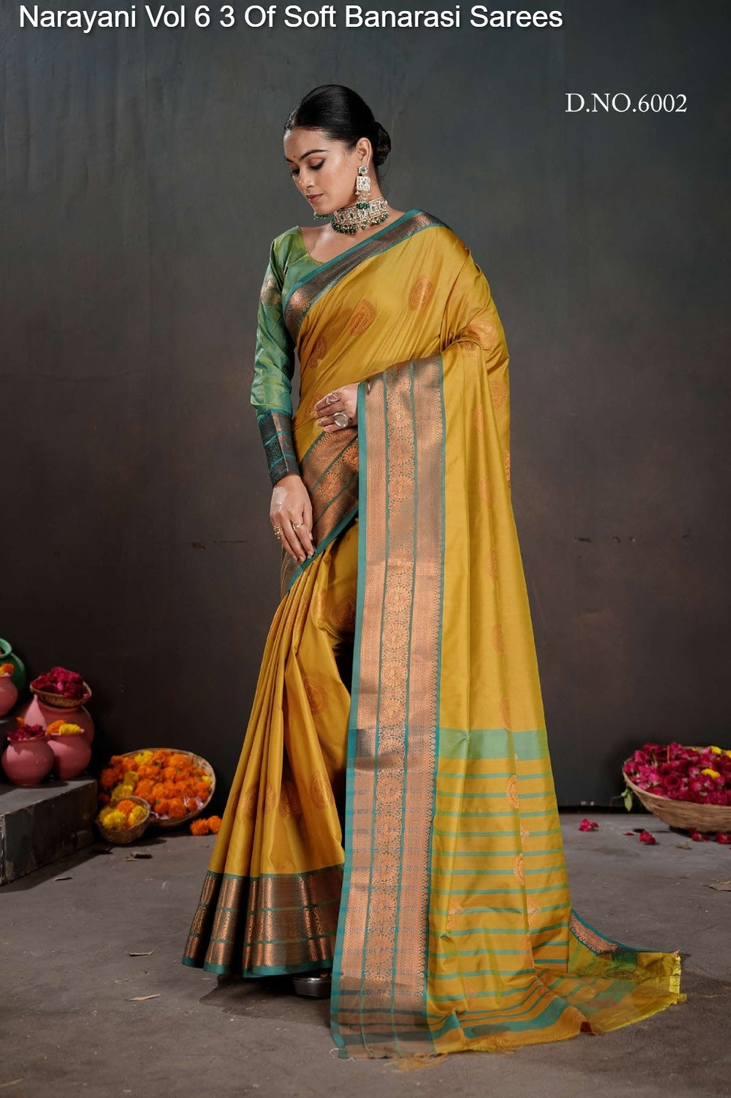 6002 Narayani Vol 6 3 Of Soft Banarasi Sarees