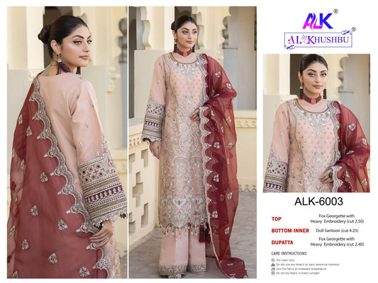 6003 Agha Noor Alk Embroidered Pakistani Salwar Suits