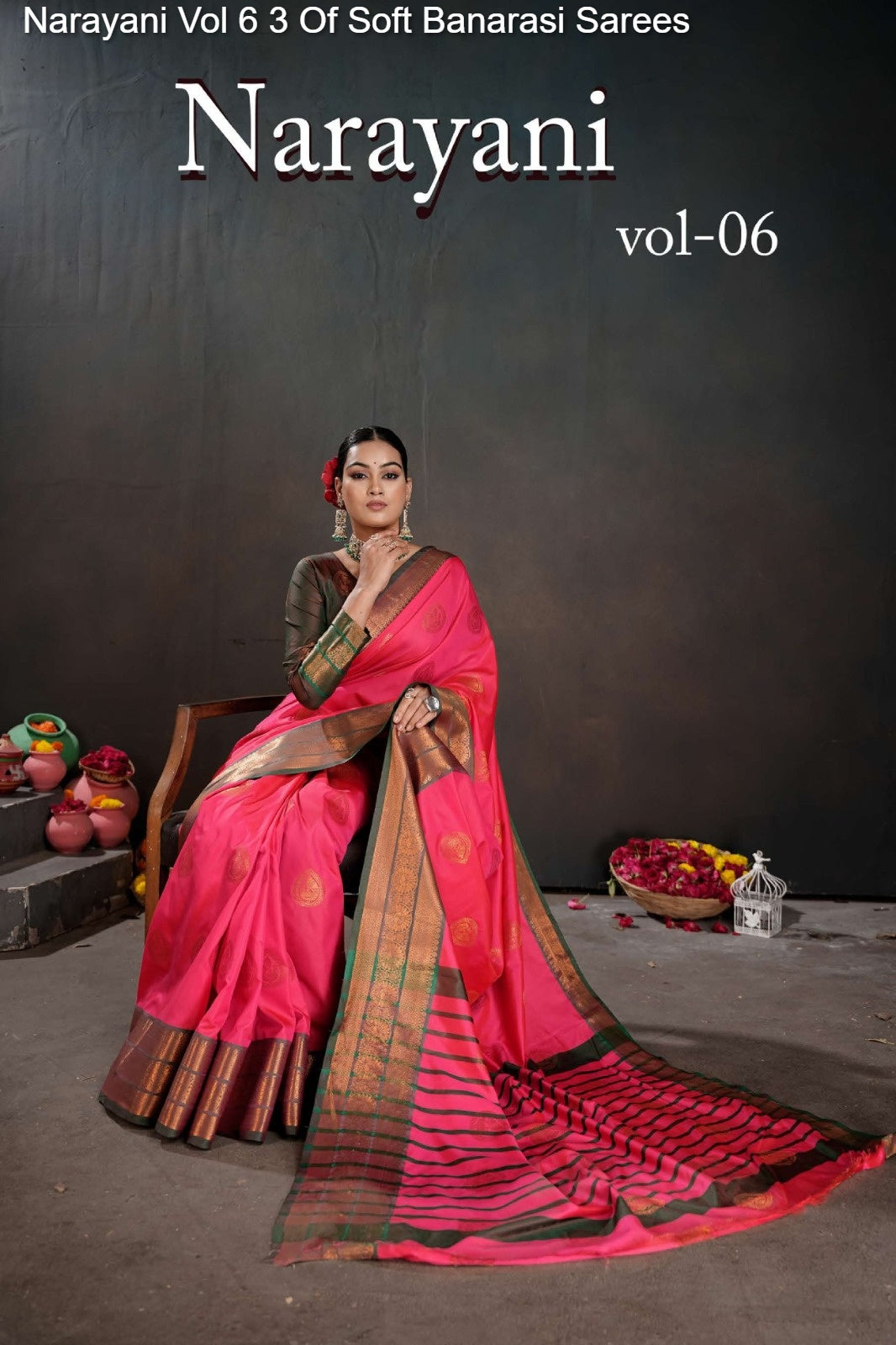 6004 Narayani Vol 6 3 Of Soft Banarasi Sarees