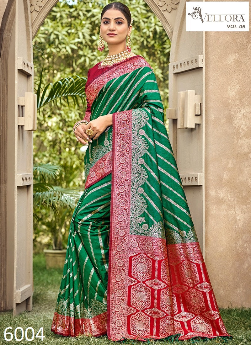 6004 Vol 6 Vellora Banarasi Silk Sarees