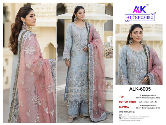 6005 Agha Noor Alk Embroidered Pakistani Salwar Suits
