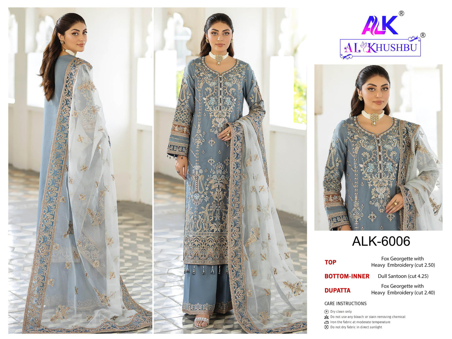 6006 Agha Noor Vol 2 Alk Embroidered Pakistani Salwar Suits
