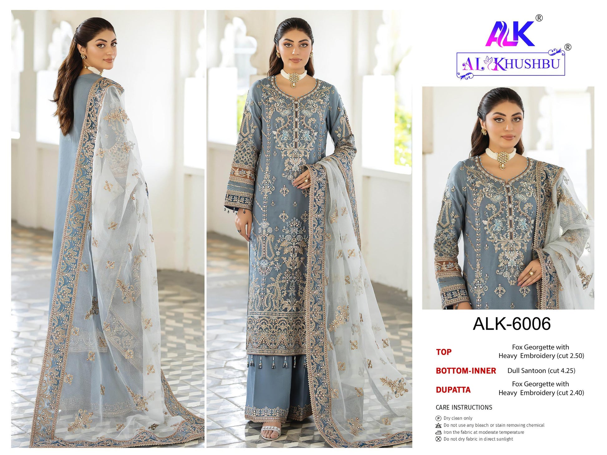6006 Agha Noor Vol 2 Alk Embroidered Pakistani Salwar Suits