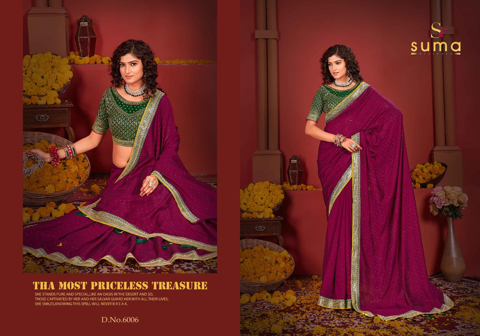 6006 Avikya Suma Designer Vichitra Sarees