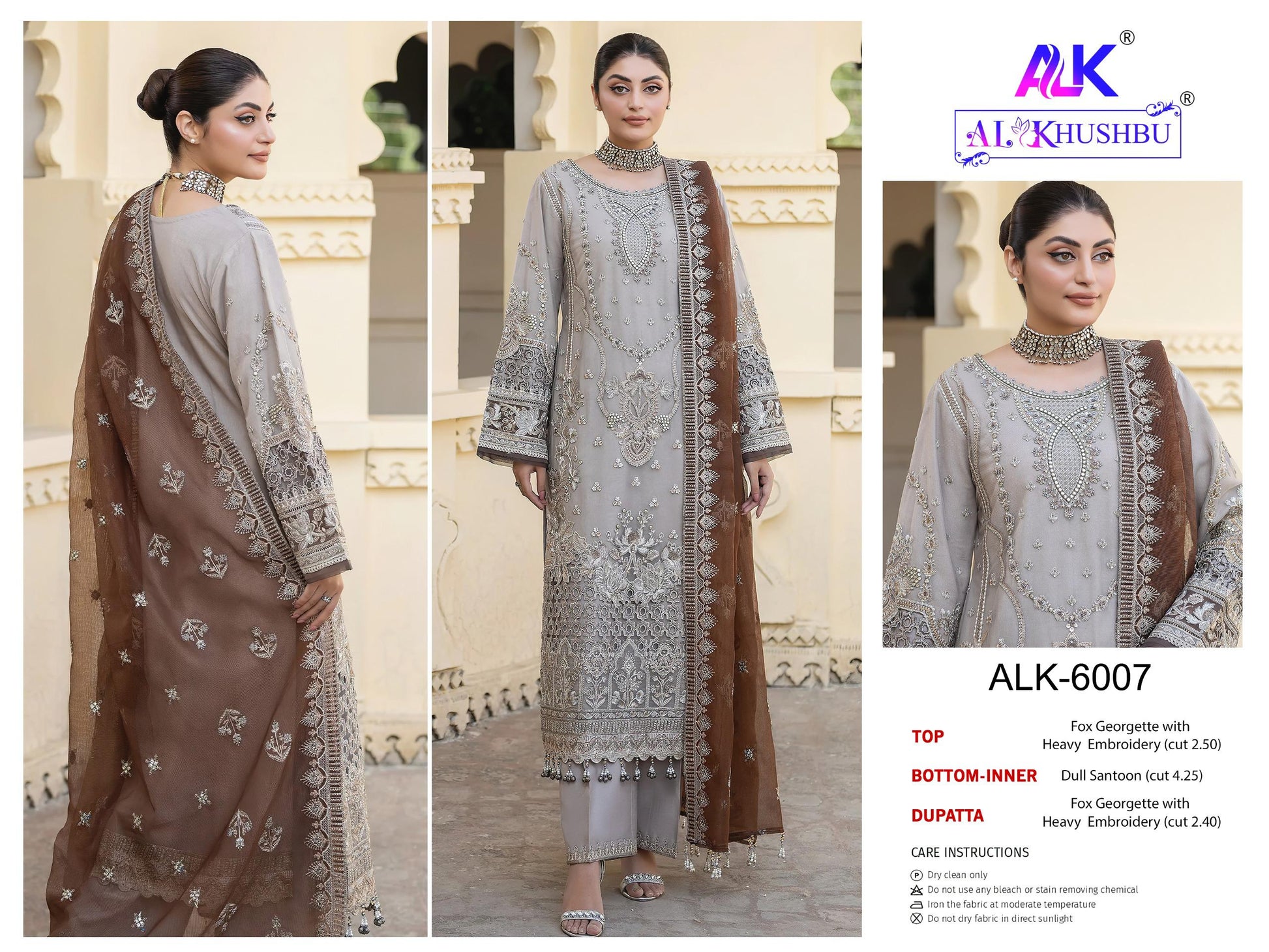 6007 Agha Noor Vol 2 Alk Embroidered Pakistani Salwar Suits
