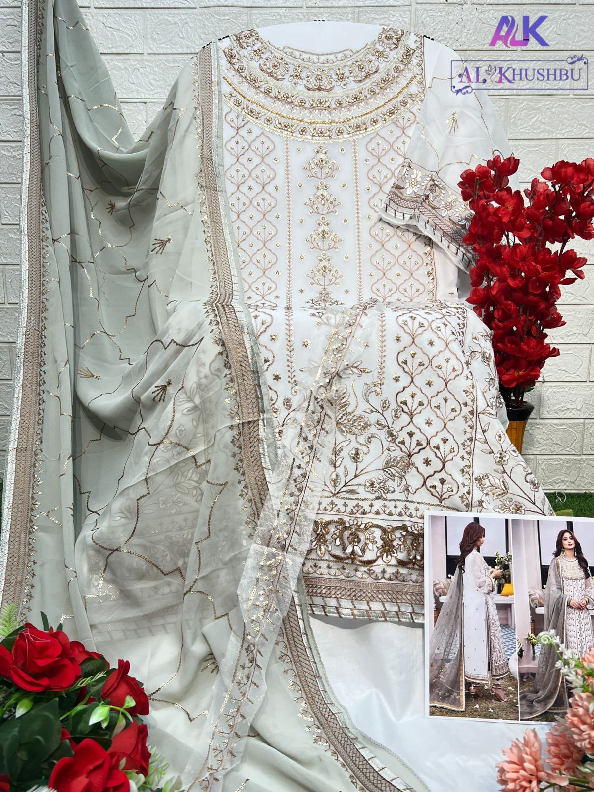 6008 Agha Noor Vol 2 Alk Embroidered Pakistani Salwar Suits