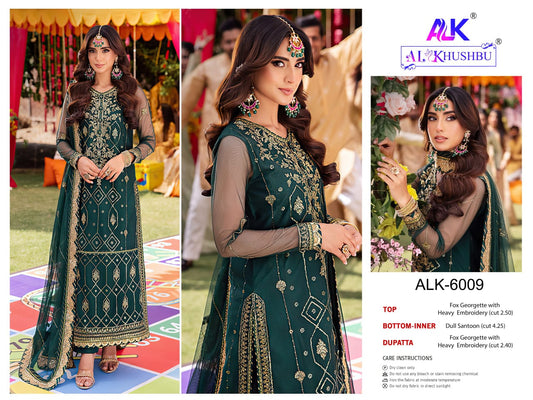 6009 Zahra Rubab Vol-3 Alk Georgette Pakistani Salwar Suits