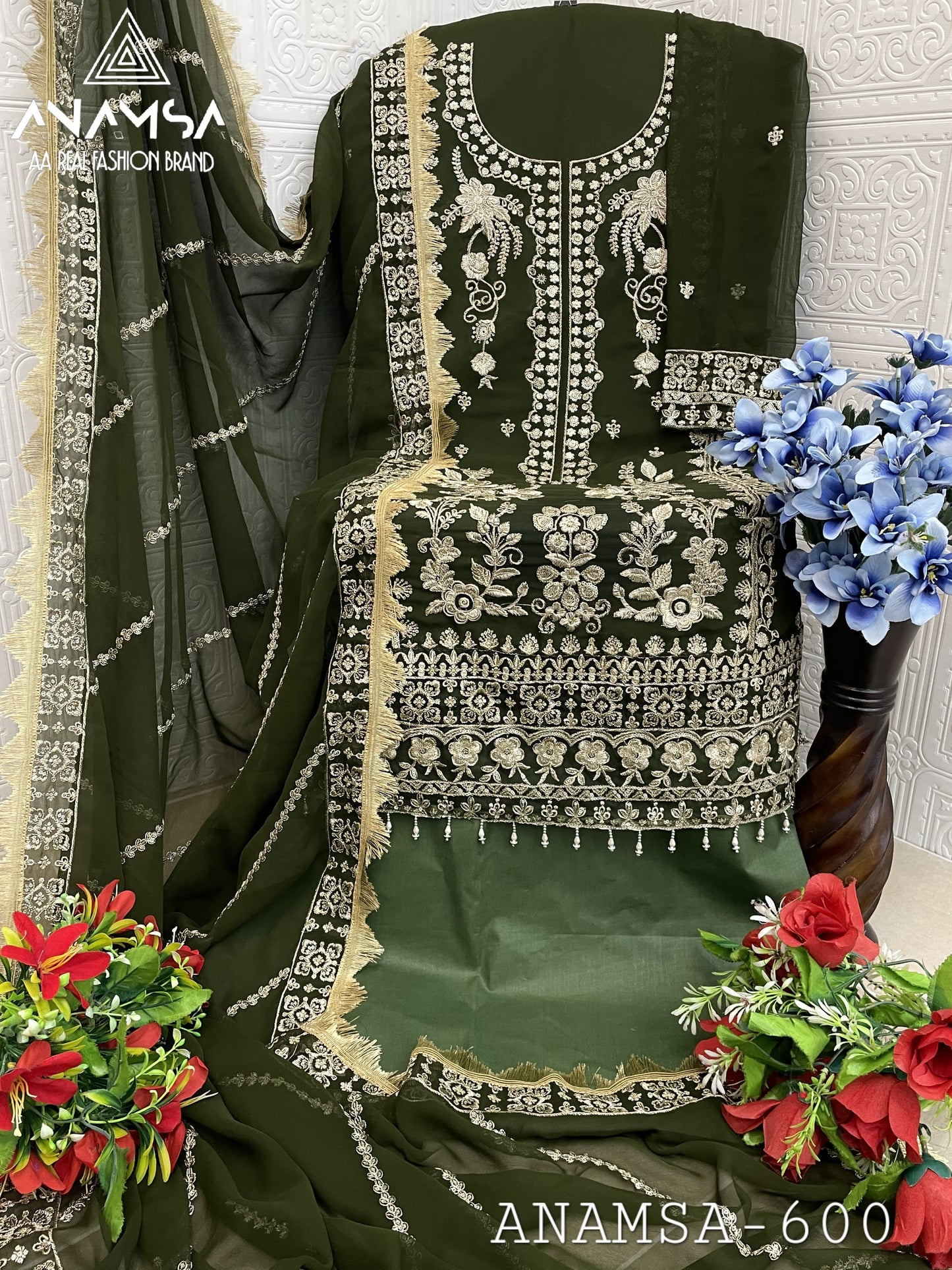 600 Anamsa Sequence Work Pakistani Salwar Suits