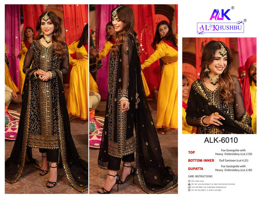 6010 Zahra Rubab Vol-3 Alk Georgette Pakistani Salwar Suits