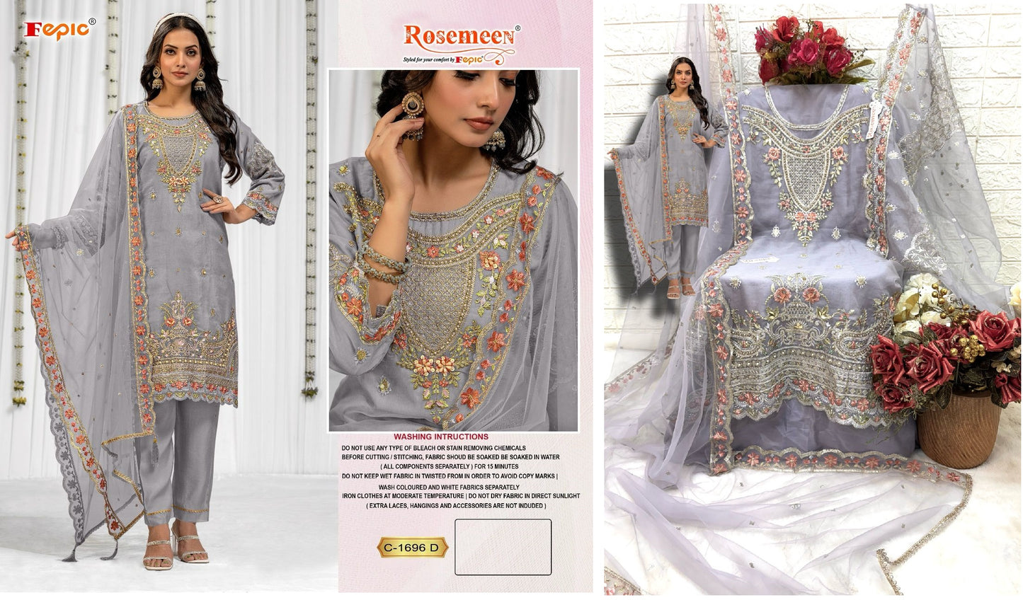 C-1696D Fepic Pakistani Salwar Suits