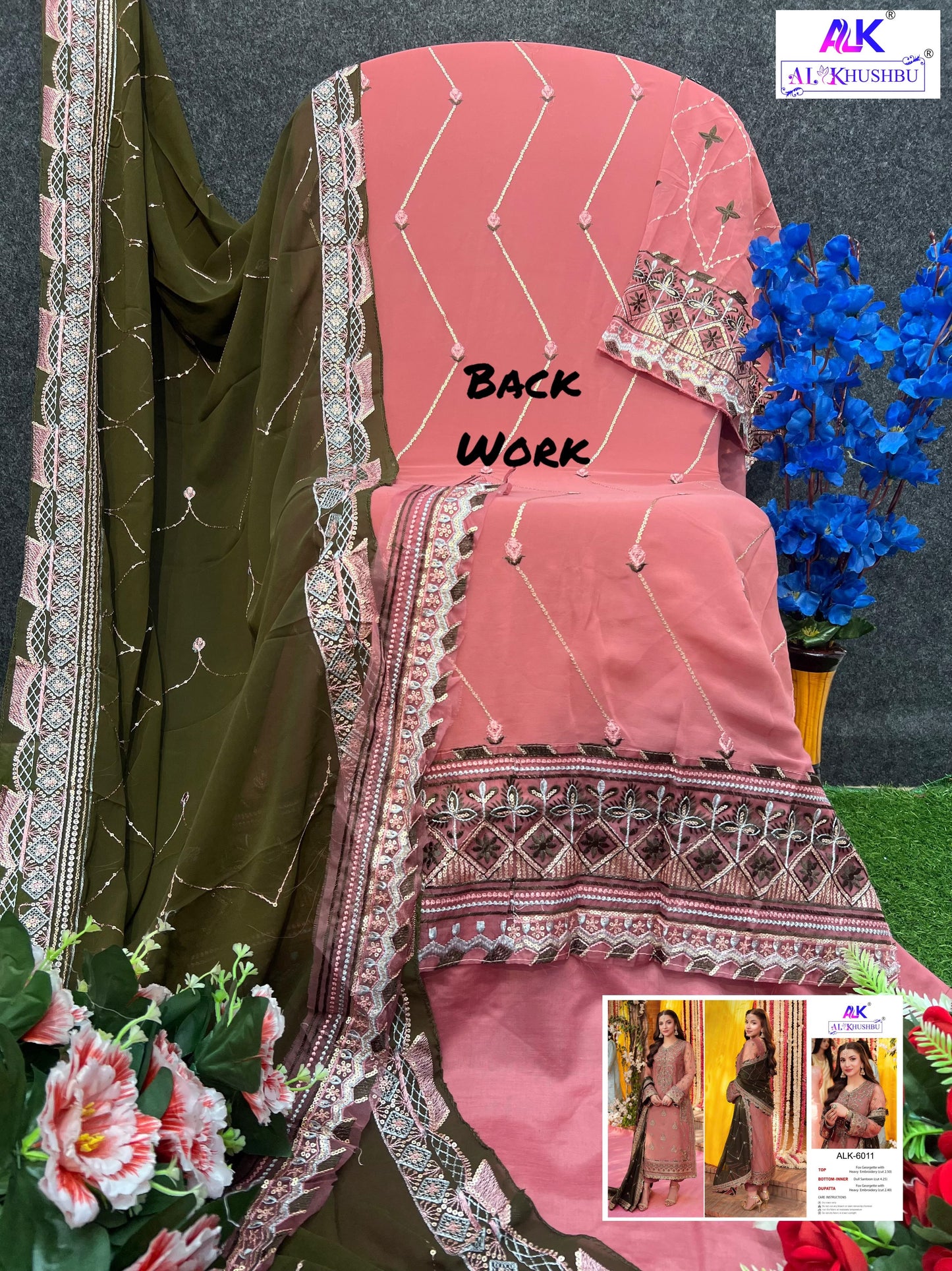 6011 Zahra Rubab Alk Embroidered Pakistani Salwar Suits