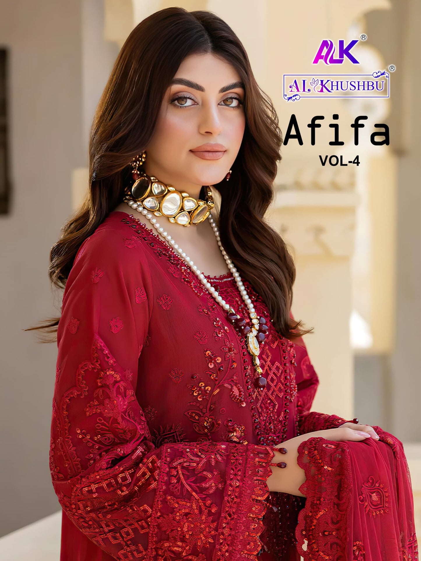 6014 Afifa Vol 4 Alk Pakistani Salwar Suits