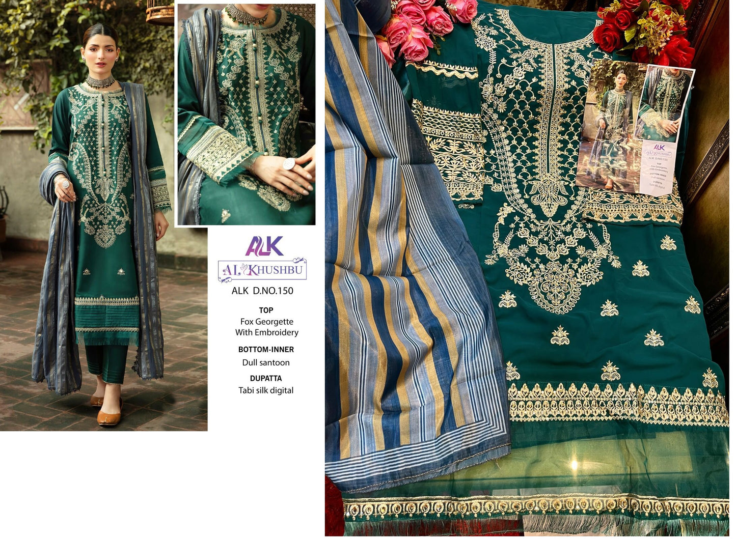 Dn 150 Alk Pakistani Salwar Suits