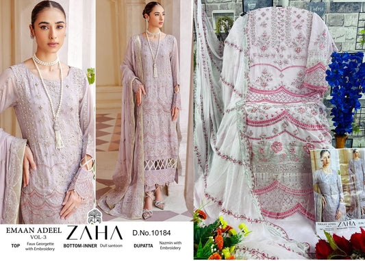 10184 Zaha Pakistani Salwar Suits
