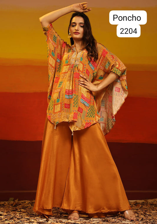 2204 Poncho Jivora Top Bottom Set