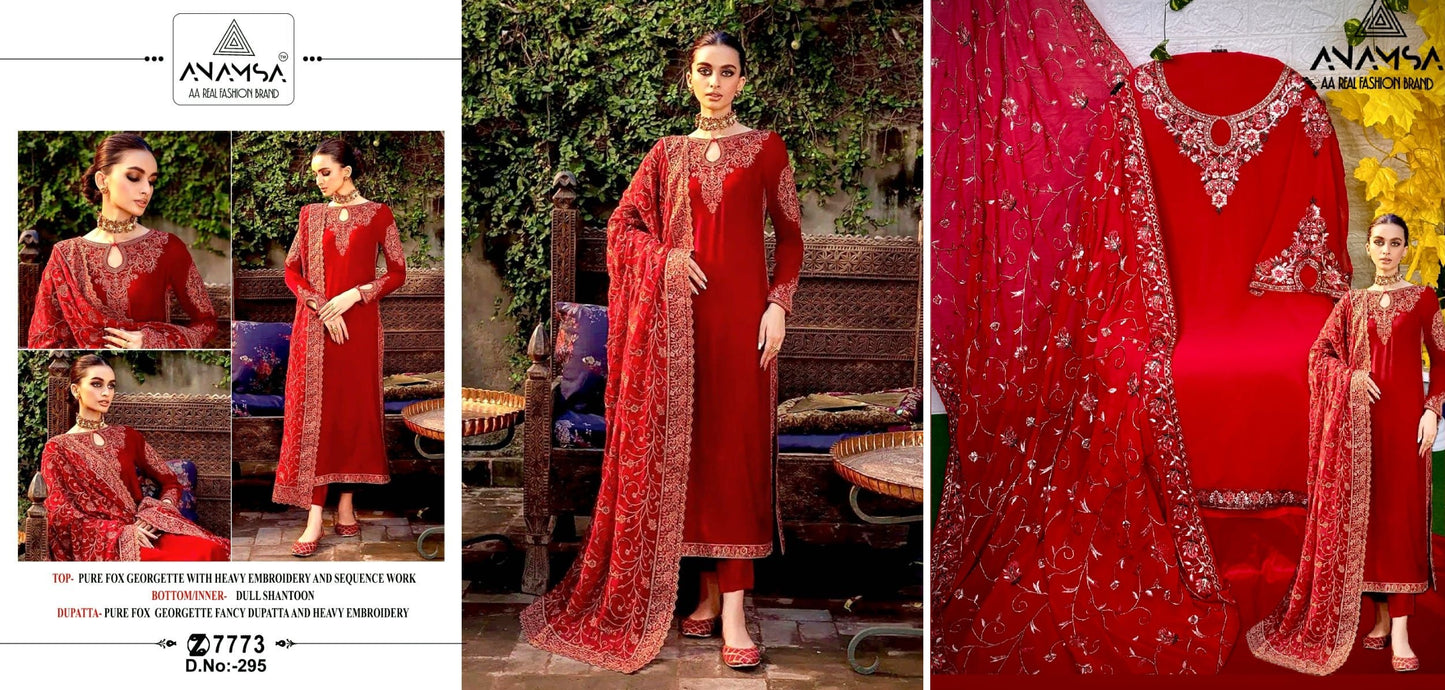 295 Anamsa Pakistani Salwar Suits