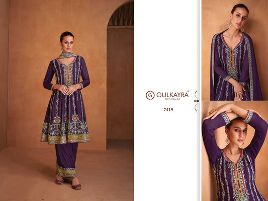 7419 Shysha Gulkayra Designer Pakistani Readymade Suits