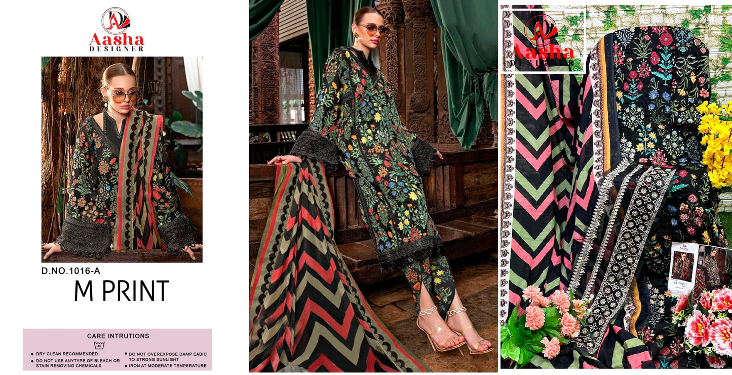 1016A Aasha Designer Pakistani Salwar Suits