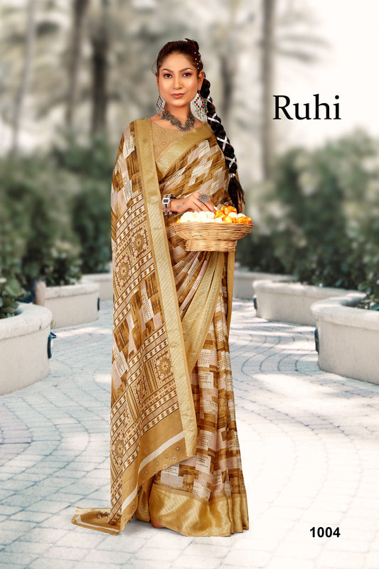 1004 Ruhi Mahamani Creation Sarees