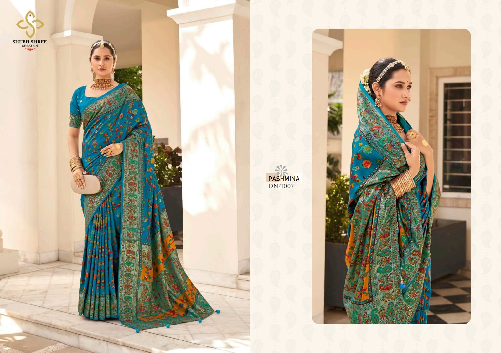 1007 Pashminna Shubh Shree Sarees