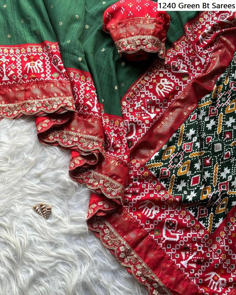 1240 Green Bt Sarees