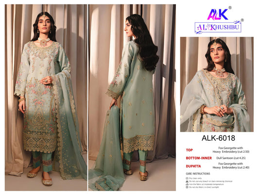 6018 Afifa Vol 3 Alk Embroidered Pakistani Salwar Suits