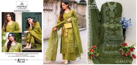 601 Anamsa Embroidered Pakistani Salwar Suits