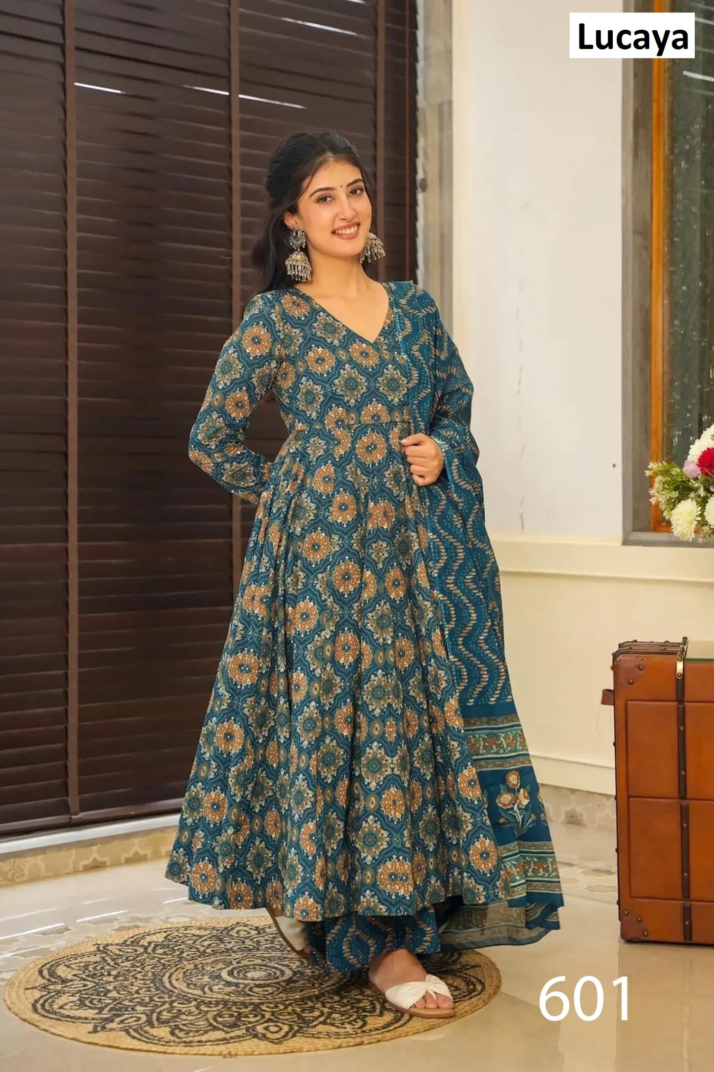 601 Clora Vol 6 Lucaya Anarkali Readymade Suits