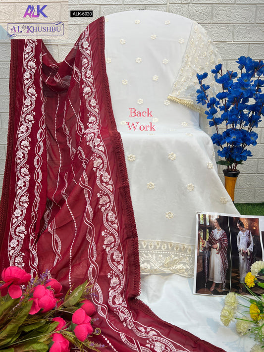 6020 Afifa Vol 3 Alk Embroidered Pakistani Salwar Suits