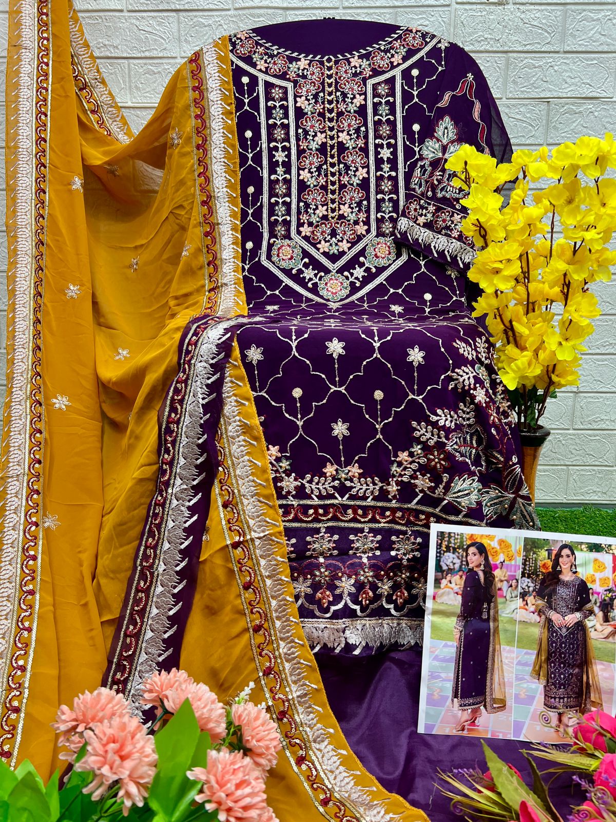 6021 Alk Georgette Pakistani Salwar Suits