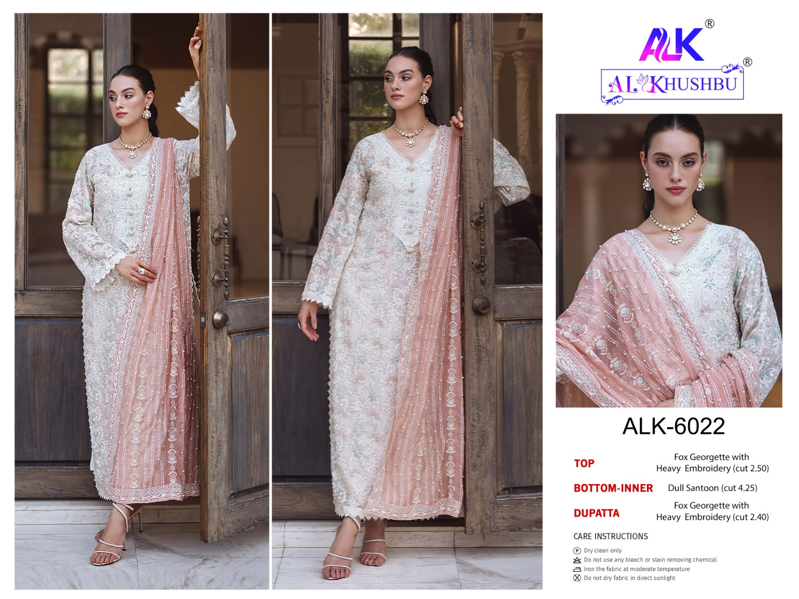 6022 Alk Georgette Pakistani Salwar Suits