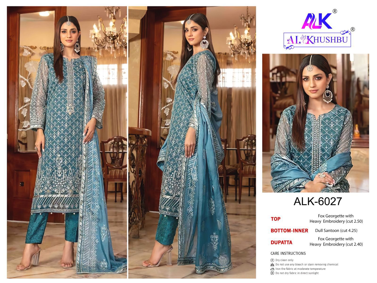6027 Afifa Alk Georgette Pakistani Salwar Suits