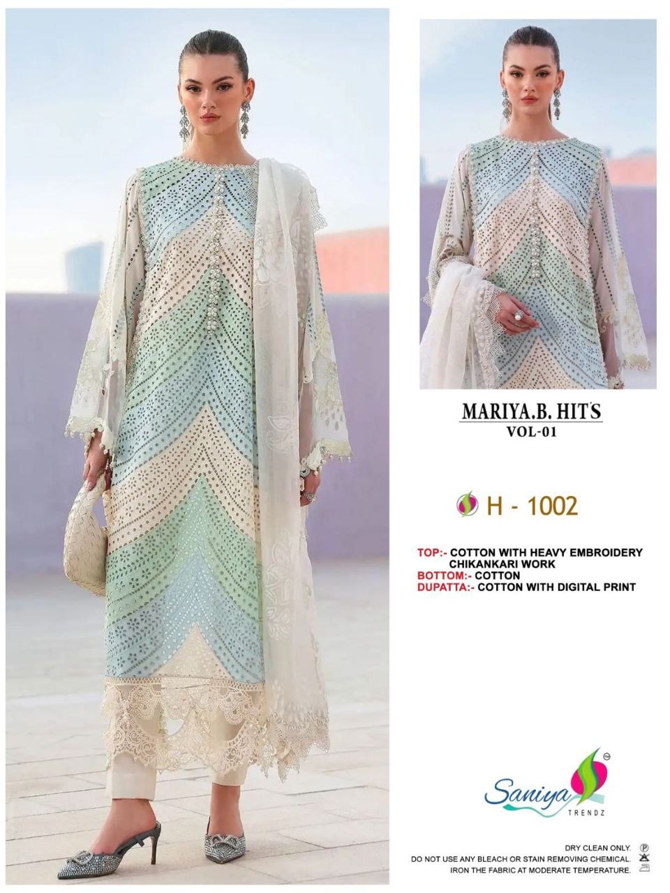 1002 Saniya  Trendz Mariya B Hits Pakistani Salwar Suit