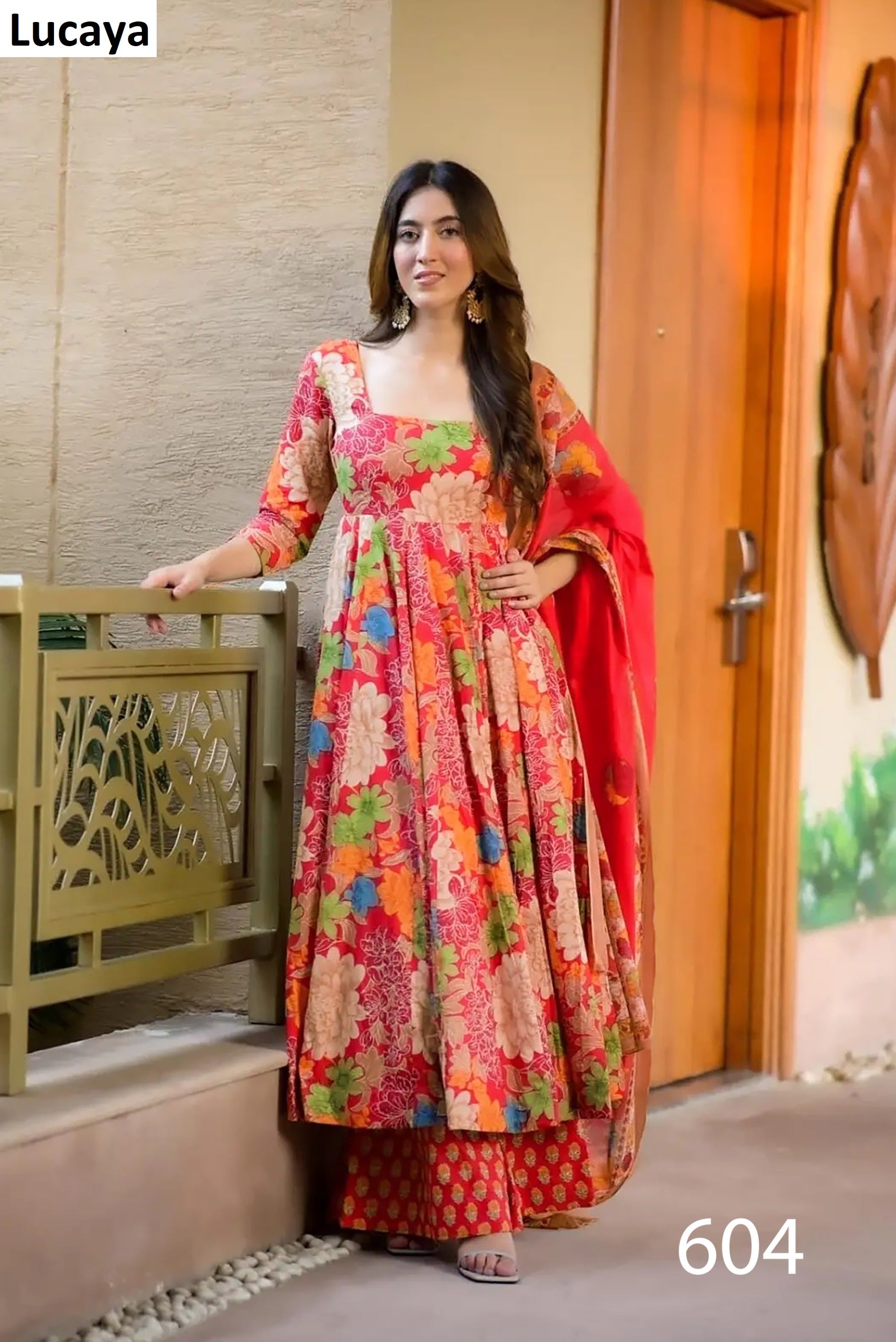 604 Clora Vol 6 Lucaya Anarkali Readymade Suits