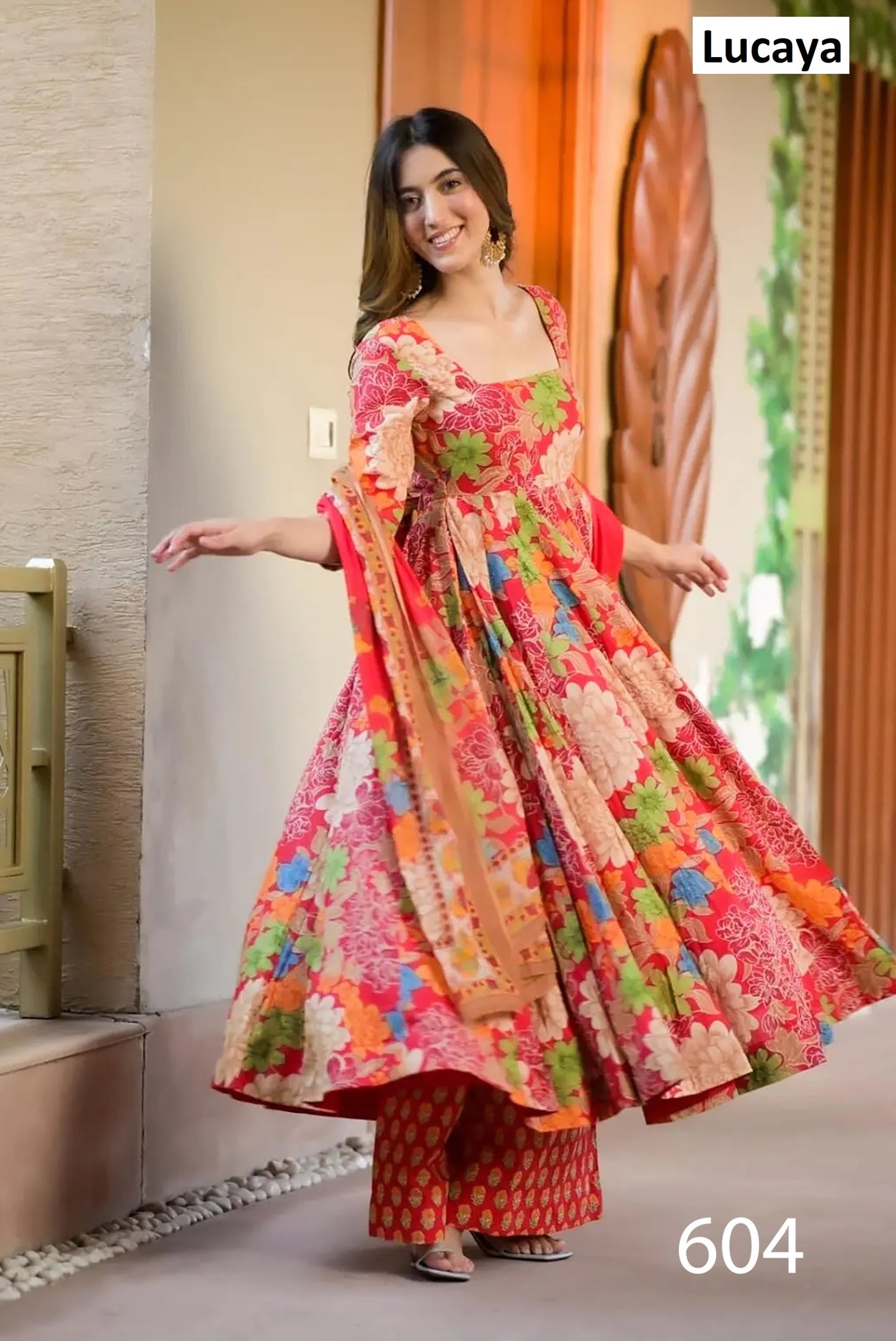 604 Clora Vol 6 Lucaya Anarkali Readymade Suits