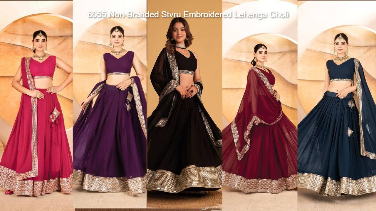 6055 Non-Branded Stvru Embroidered Lehenga Choli