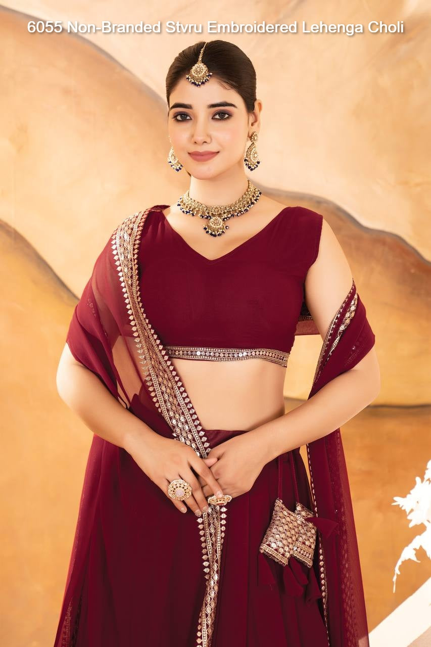 6055 Non-Branded Stvru Embroidered Lehenga Choli