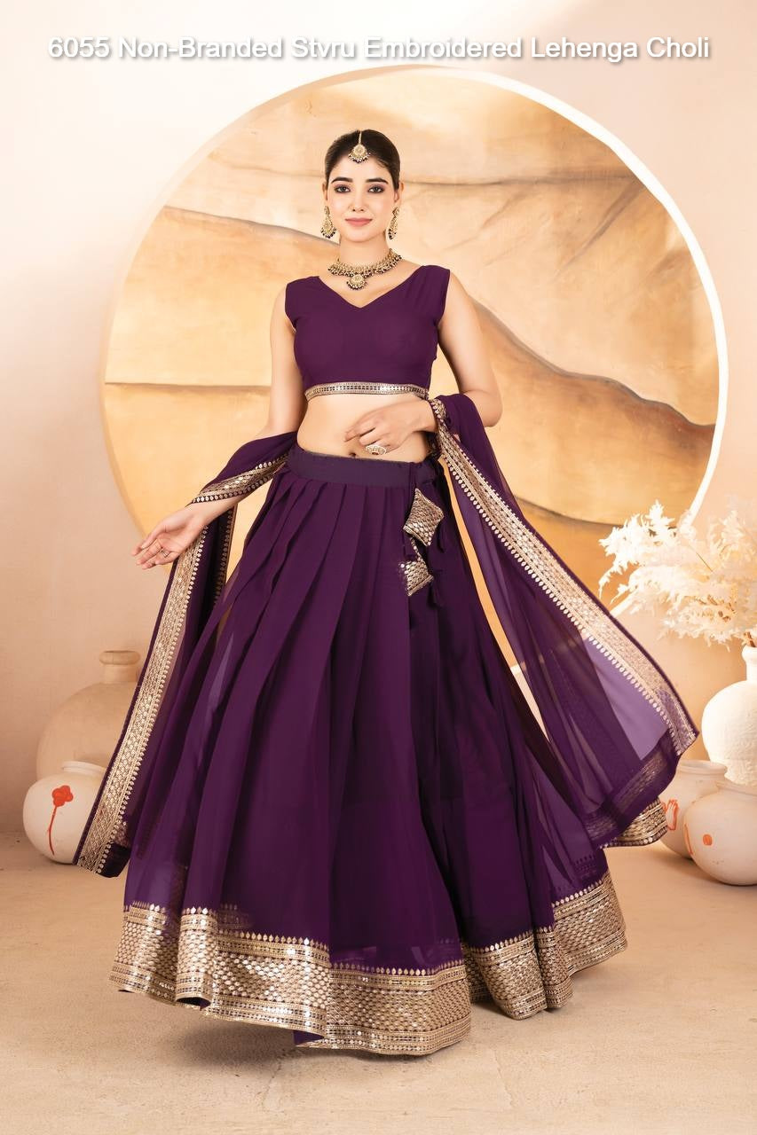 6055 Non-Branded Stvru Embroidered Lehenga Choli