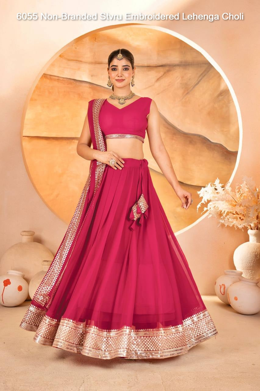 6055 Non-Branded Stvru Embroidered Lehenga Choli