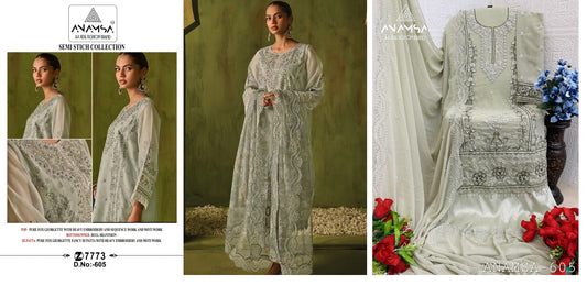 605 Anamsa Moti Work Pakistani Salwar Suits